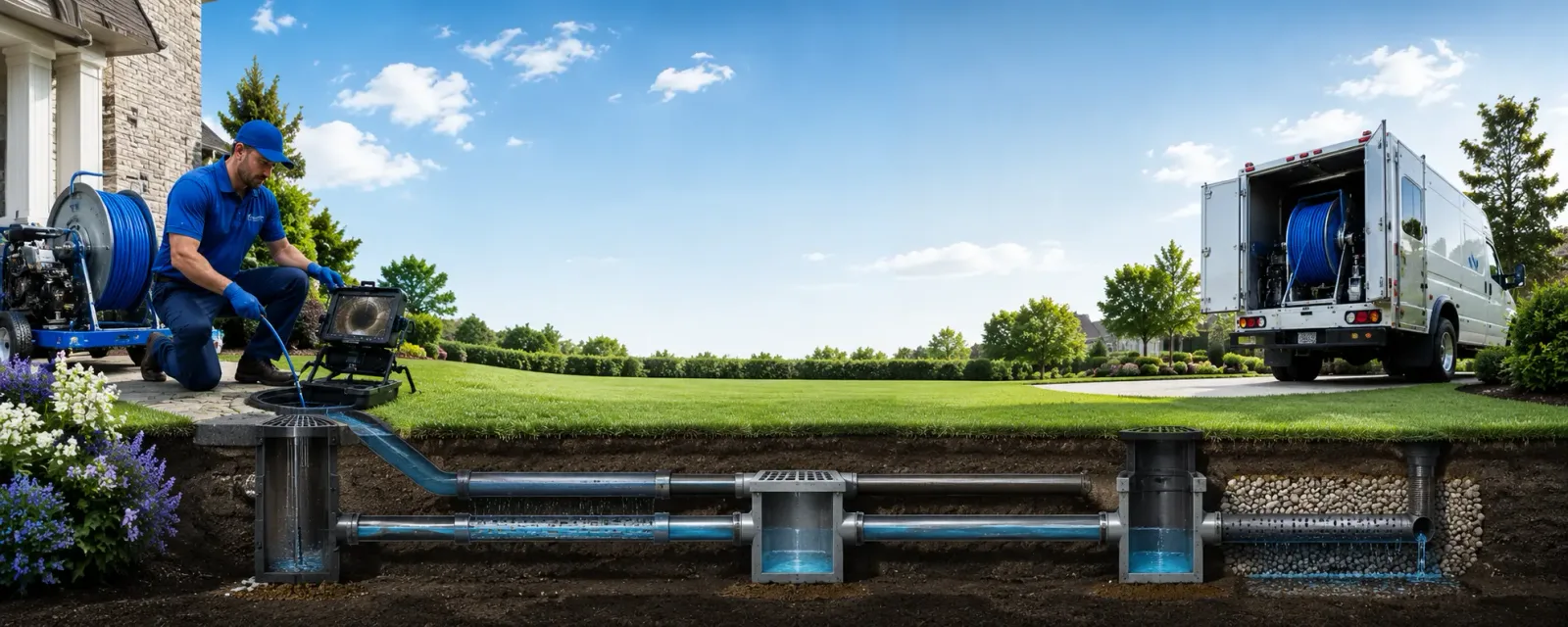 Outdoor drain cleaning information for Lake Hill, NY